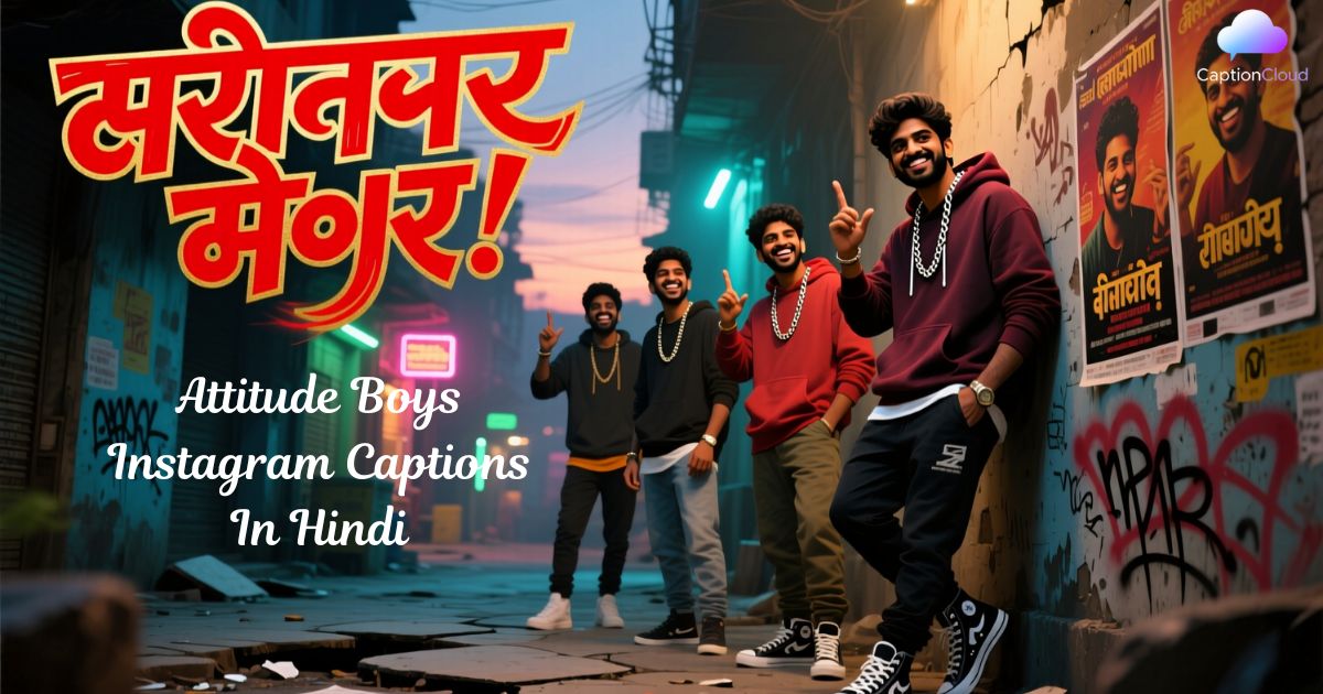 Attitude Boys Instagram Captions In Hindi