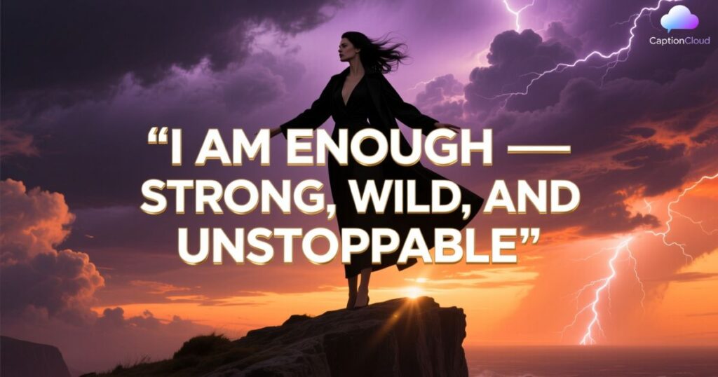 Bold Self Love Captions for the Strong-Willed