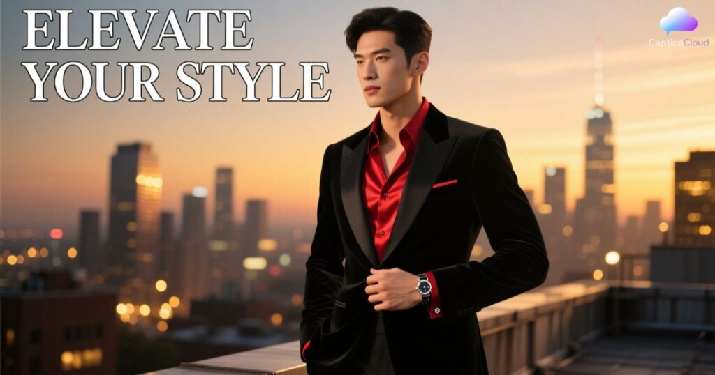 Bold Suit Captions for Instagram