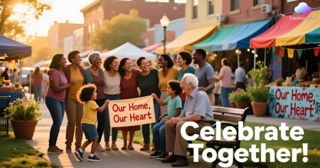 Captions Celebrating Community