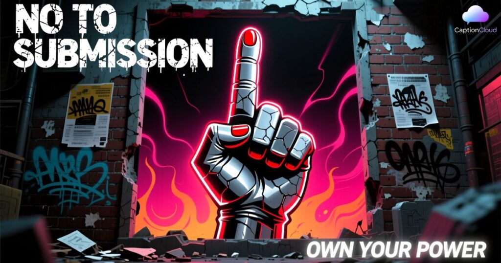 Empowering & Bold Middle Finger Captions