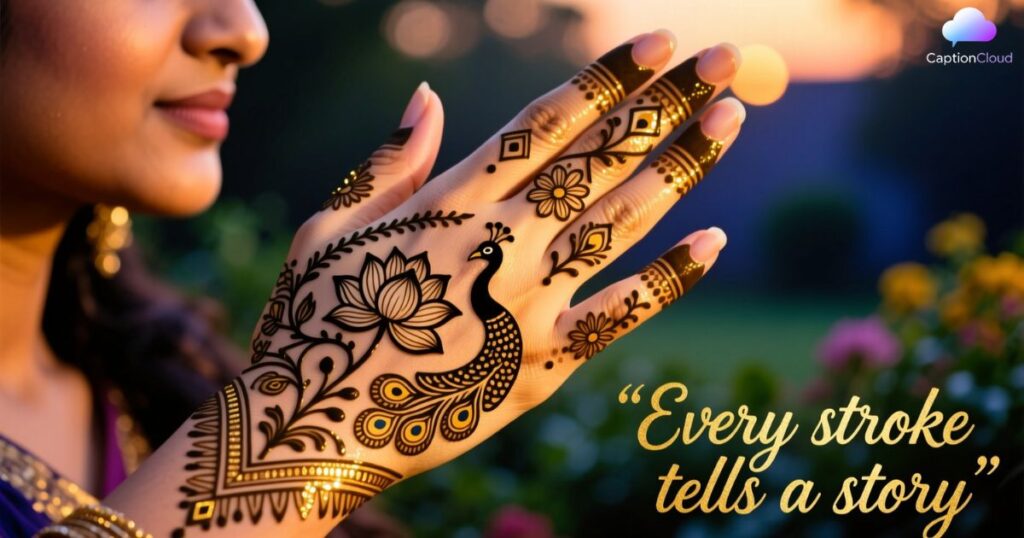 Expressive Captions to Showcase Your Mehndi Art