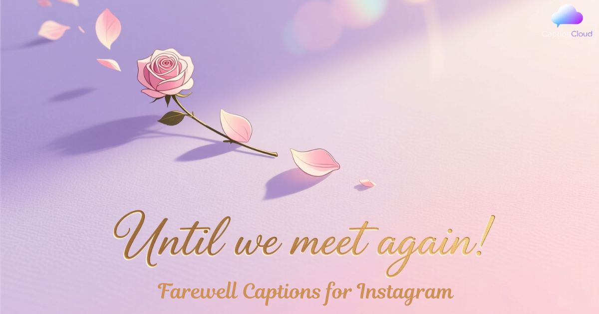 Farewell Captions for Instagram
