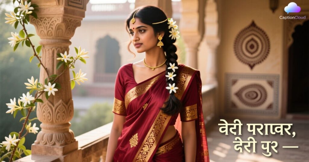 Girls Saree Captions For Instagram In Hindi