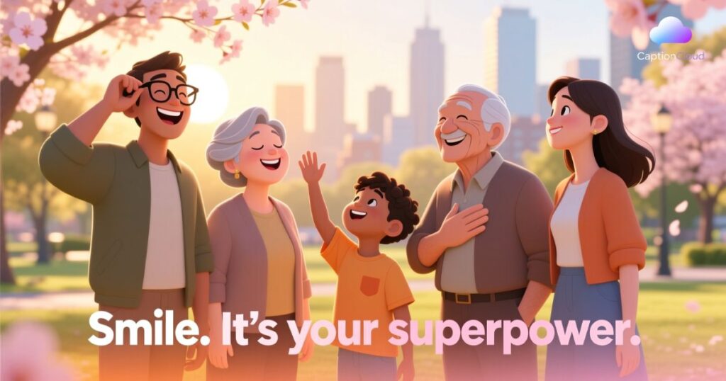 Inspirational Smile Captions