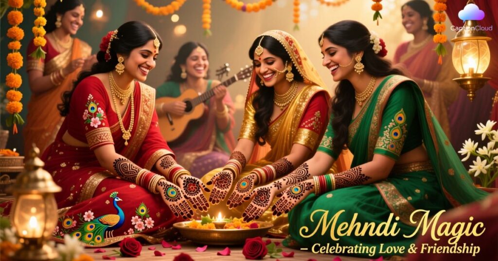 Mehndi Captions for Bride’s Friends