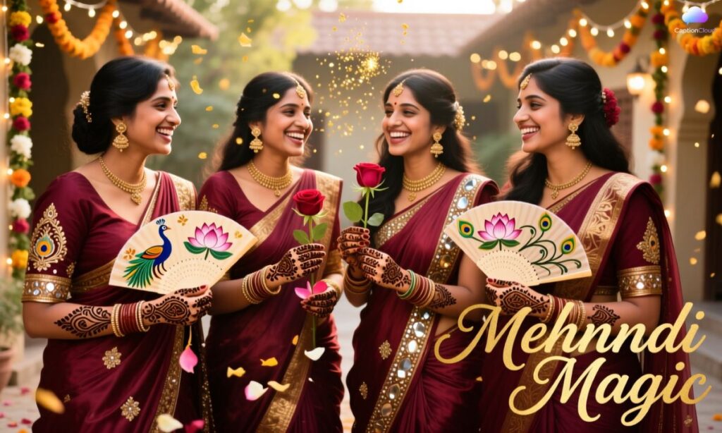 Mehndi Captions for Bride’s Friends