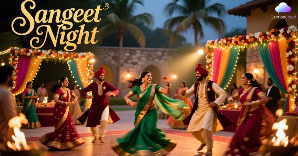 Sangeet Night Captions