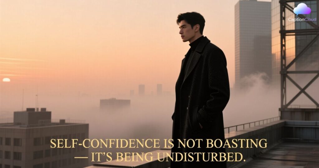 Sigma Male Captions for Self-Confidence