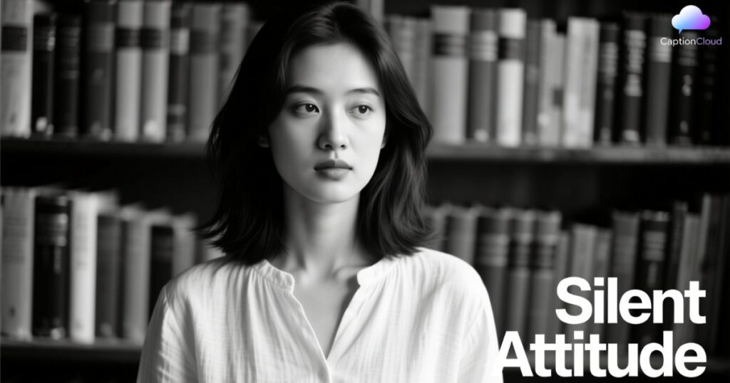 Silent Attitude Captions For Instagram