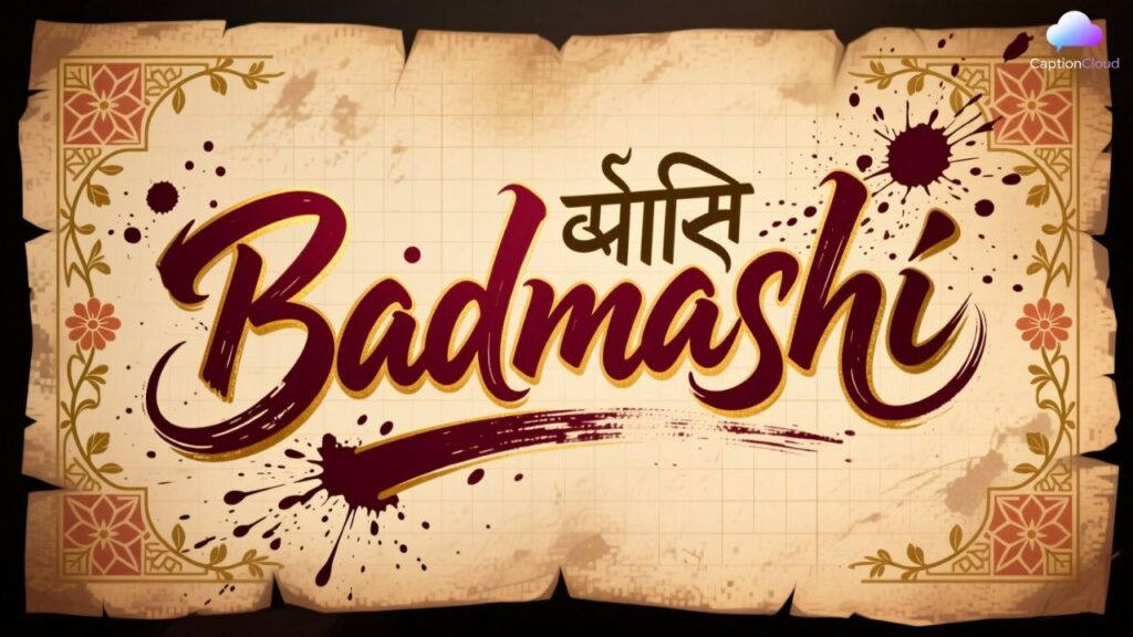 Badmashi Bio for Instagram in Hindi