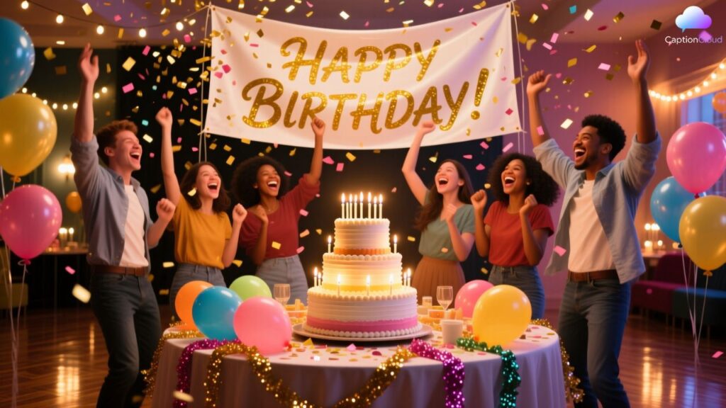 Birthday Party Captions