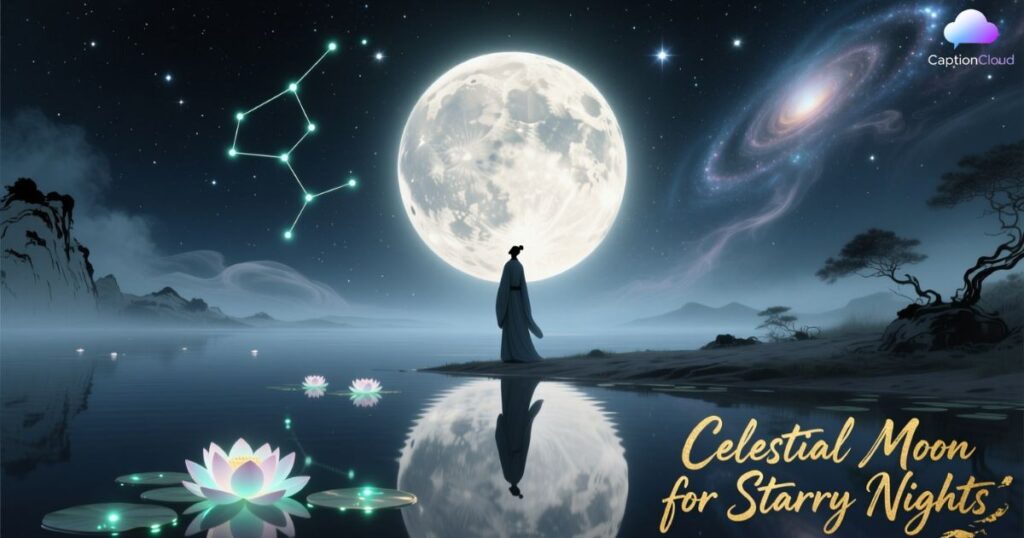 Celestial Moon Captions for Starry Nights