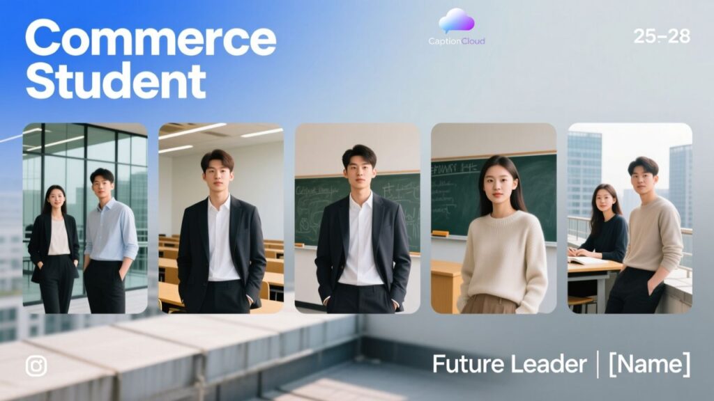 Commerce Students Bio for Instagram