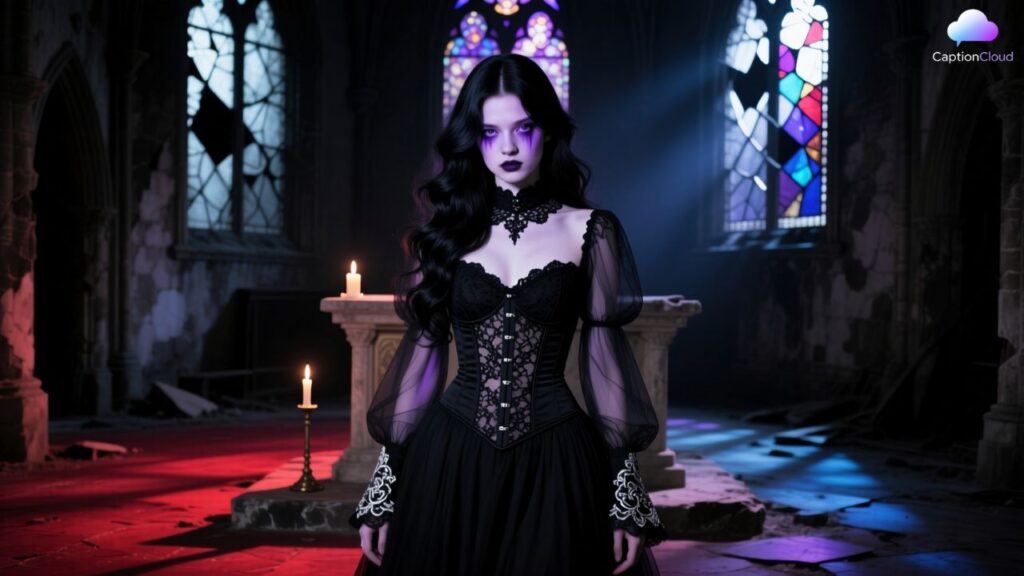 Dark Aesthetic Instagram Bio for Girl with Emoji