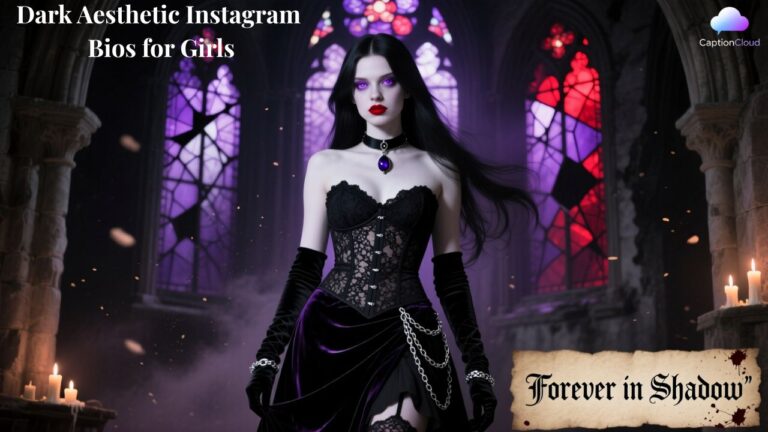 Dark Aesthetic Instagram Bios for Girls
