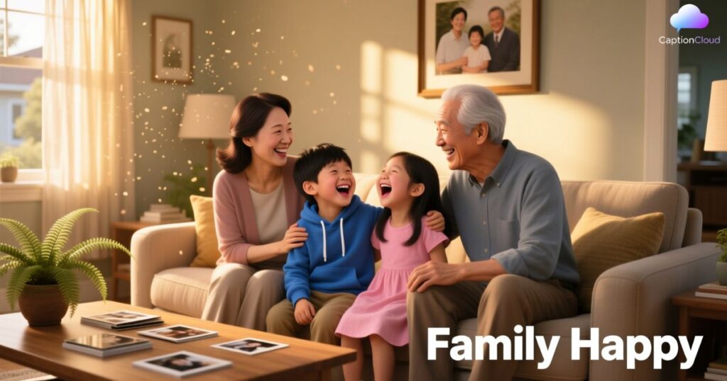 Family Happy Captions