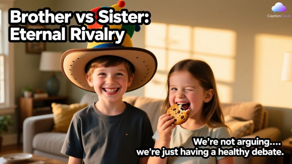 Funny Brother and Sister Captions For Instagram