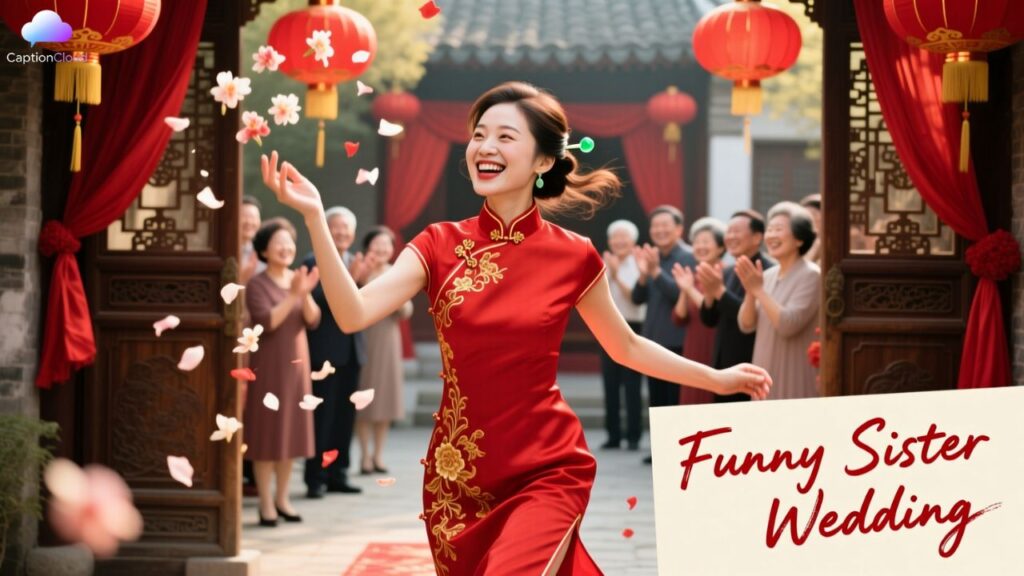 Funny Sister Wedding Captions
