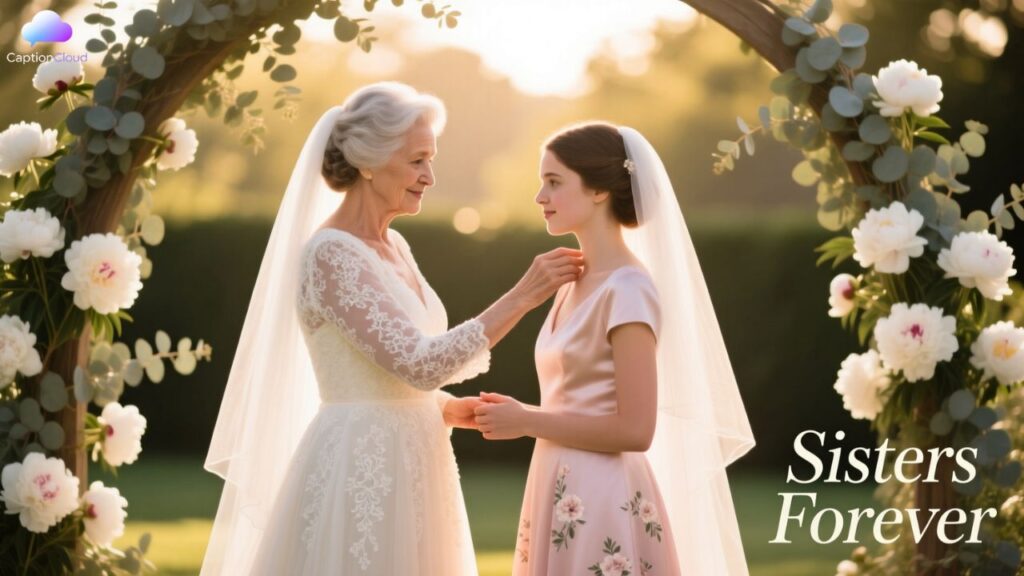 Heartfelt Sister Wedding Captions