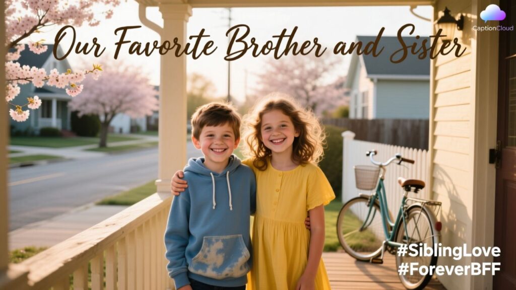 Our Favorite Brother and Sister Captions for Instagram