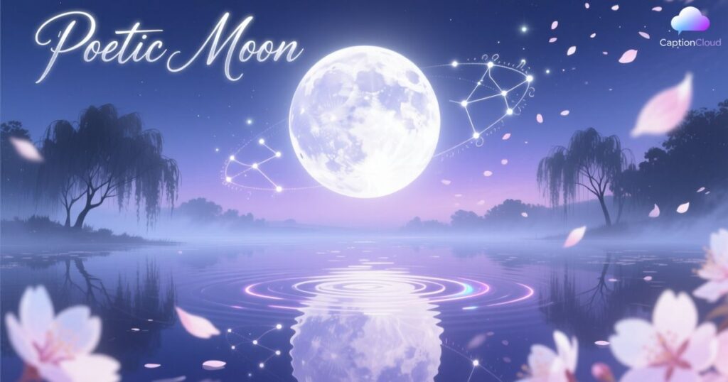 Poetic Moon Captions for Your Creative Side