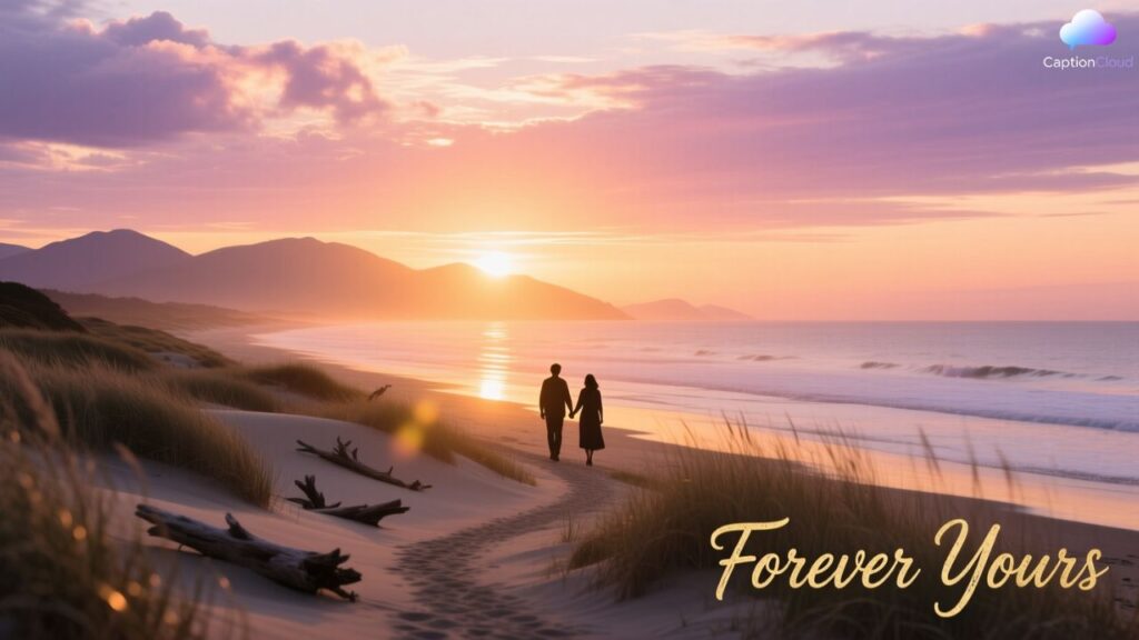 Romantic Sunset Captions