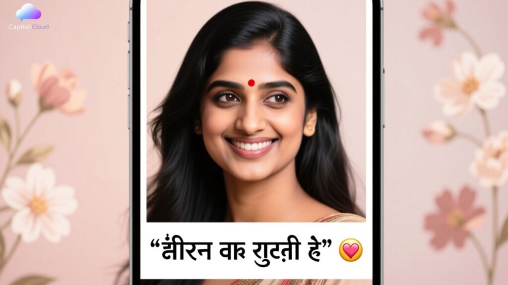 Short bindi captions for Instagram in Hindi with emoji