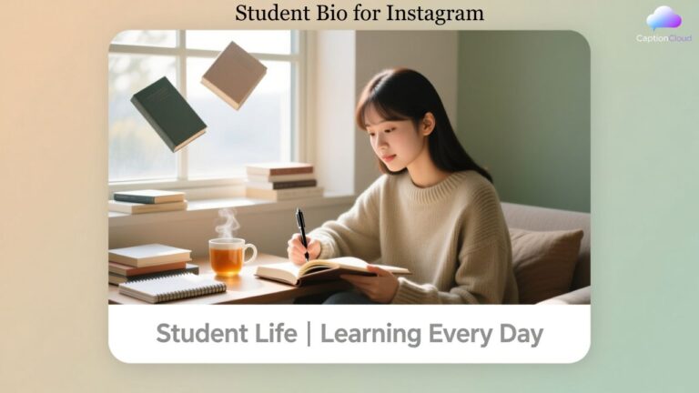 Student Bio for Instagram