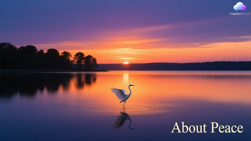 Sunset Quotes About Peace