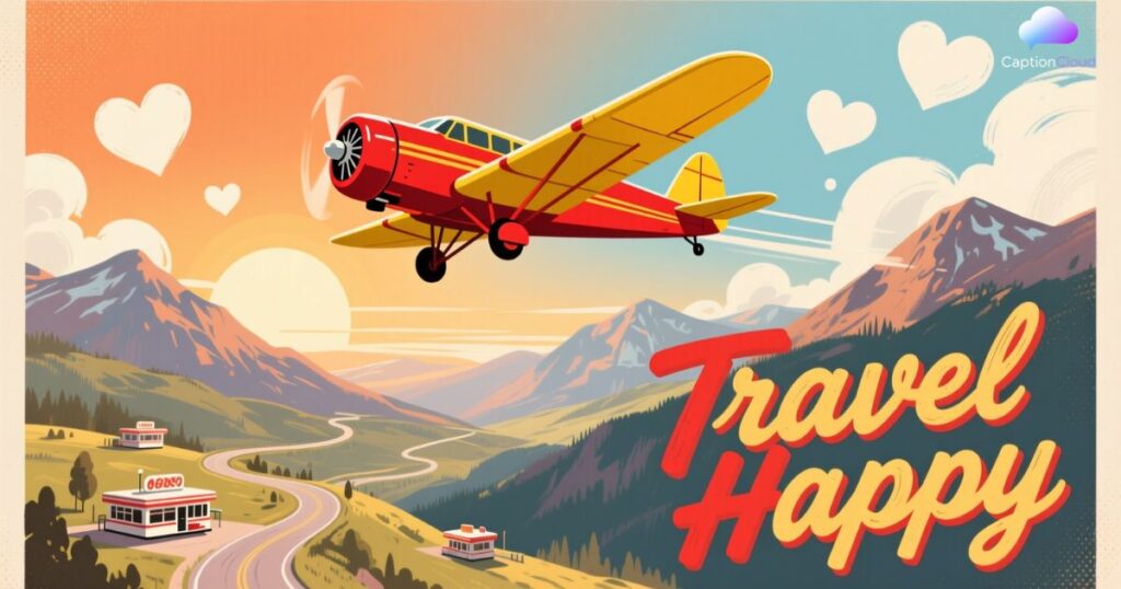 Travel Happy Captions